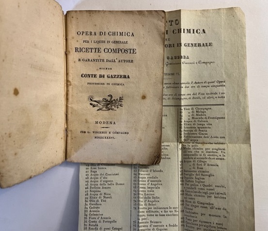 Opera di chimica per i liquidi in generale. Ricette composte e garantite dall'Autore